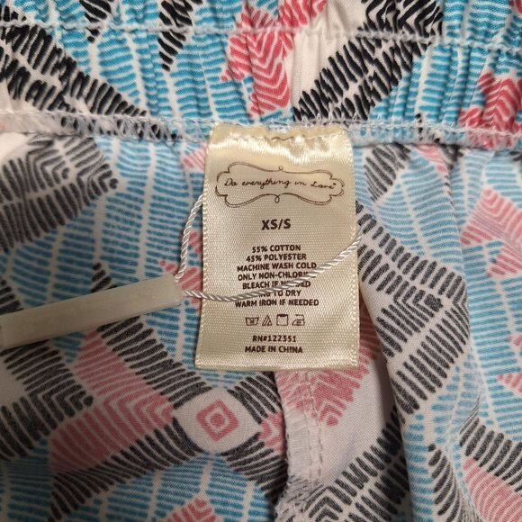 Do Everything In Love Wide Leg Pants XS Small Aztec Geometric Boho Tribal Print - Picture 5 of 7